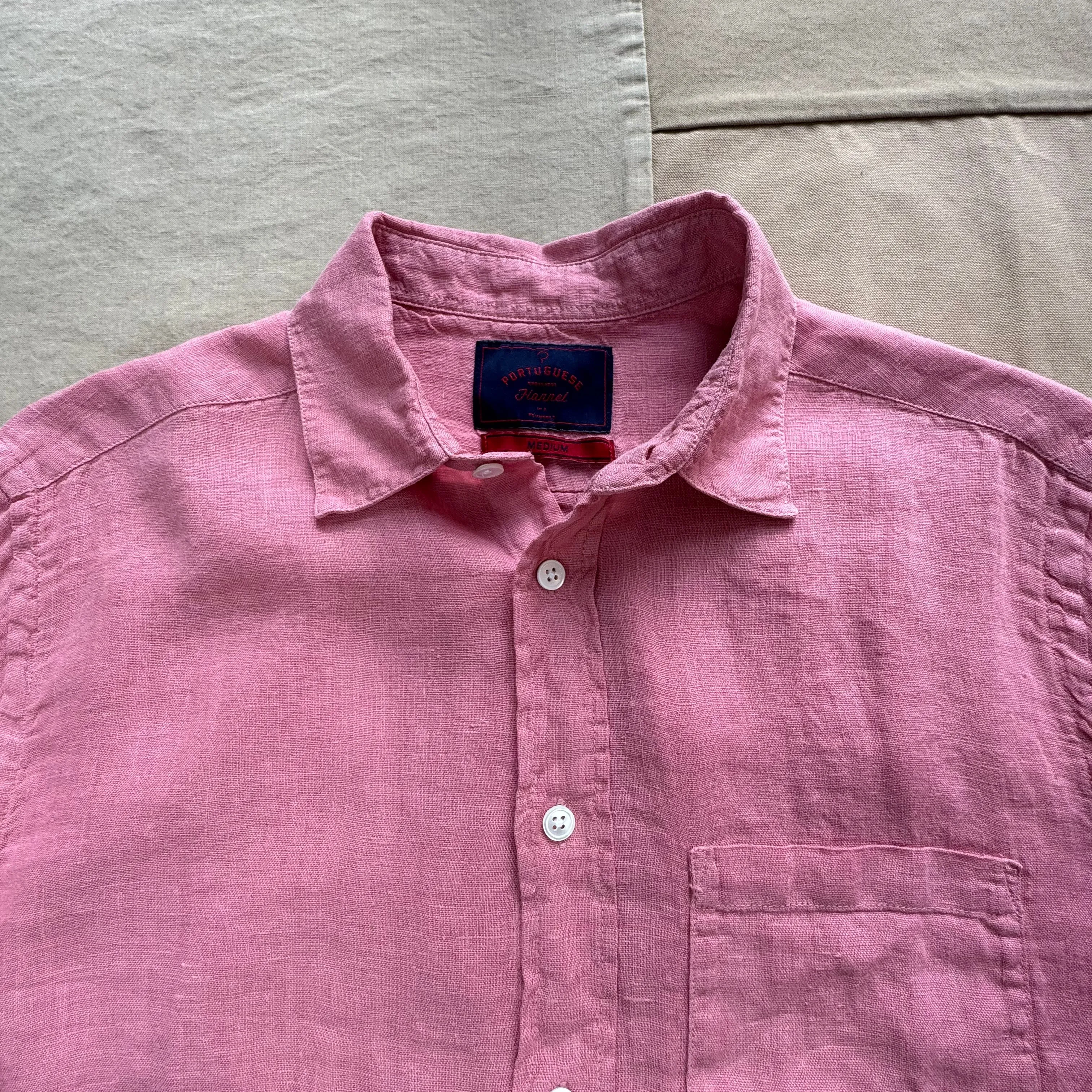 Linen Shirt. Rose