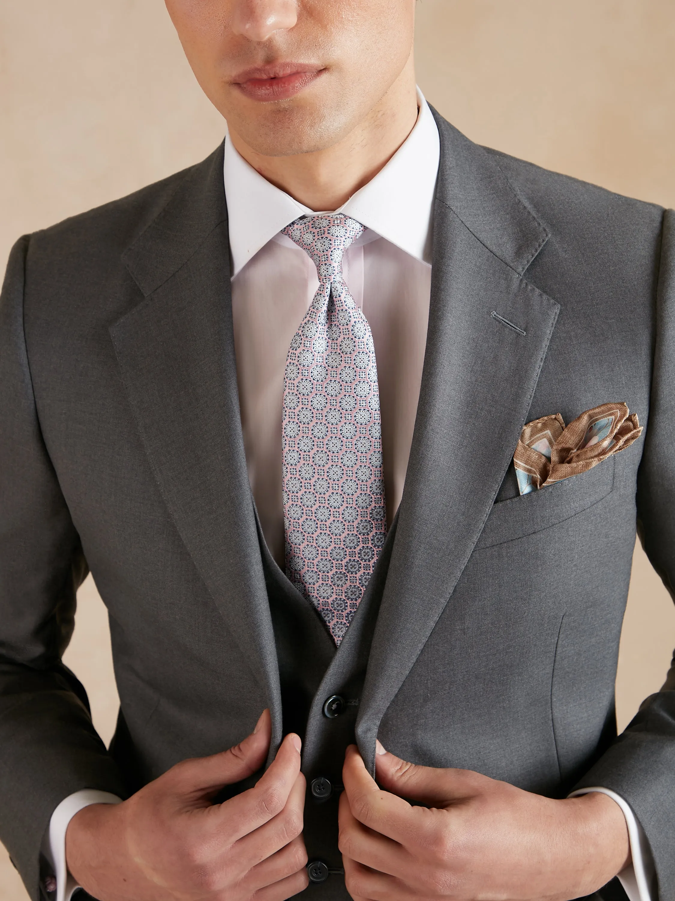 Mayfair Suit Loro Piana Super 150s Wool - Grey