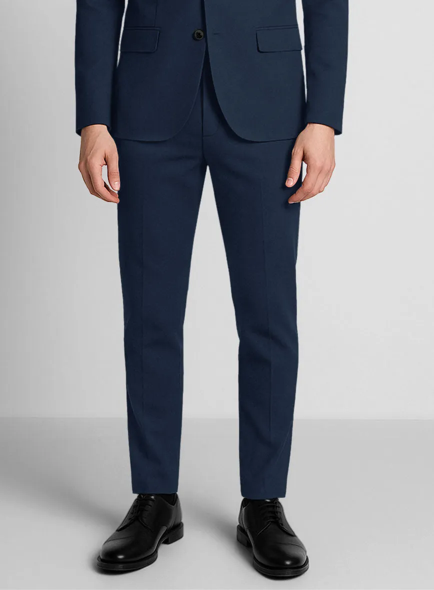Navy Blue Napoli Stretch Light Weight Cotton Suit