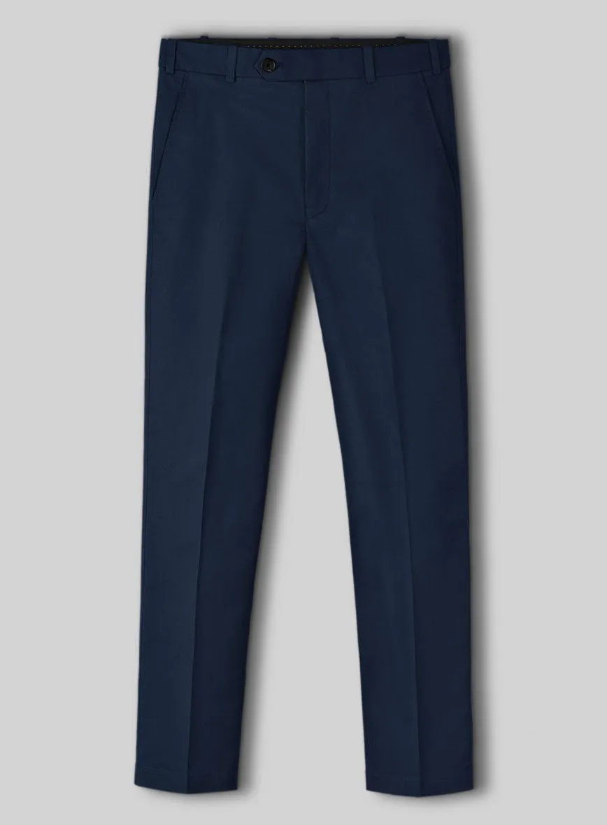 Navy Blue Napoli Stretch Light Weight Cotton Suit
