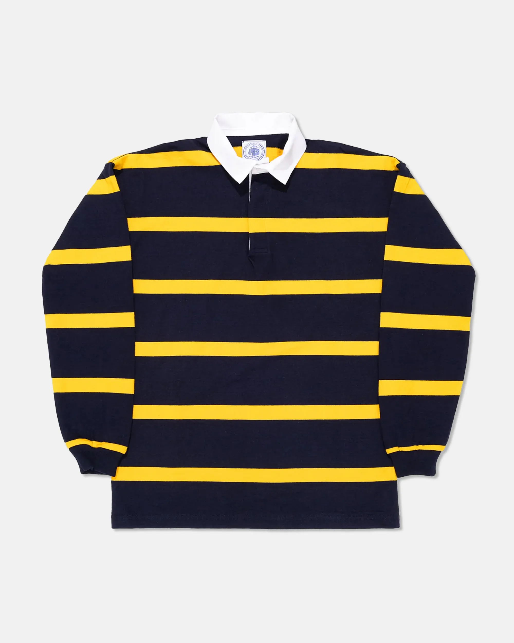 NAVY/GOLD STRIPE RUGBY SHIRT