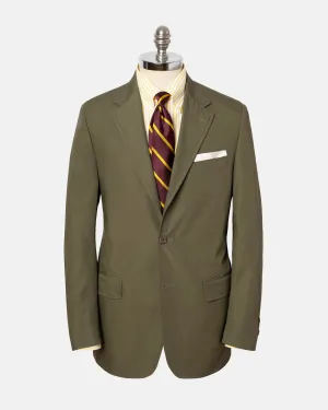 OLIVE POPLIN SUIT - MTO