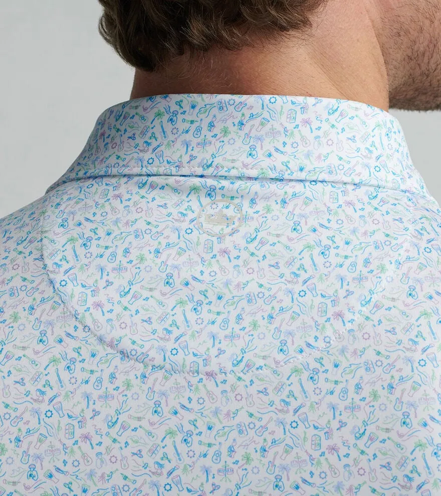 Peter Millar Island Jammin' Performance Jersey Polo