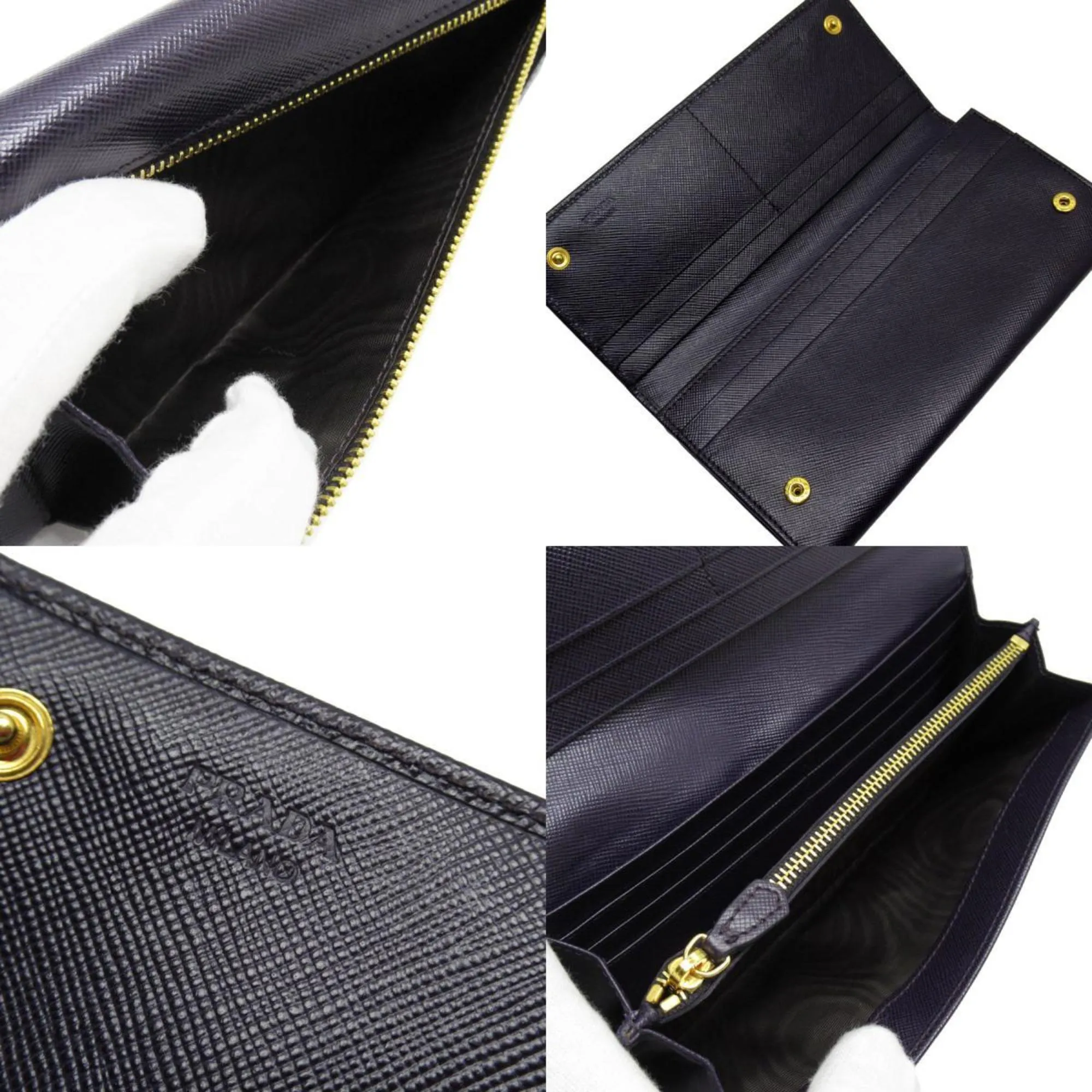 Prada Saffiano Purple Leather Accessories