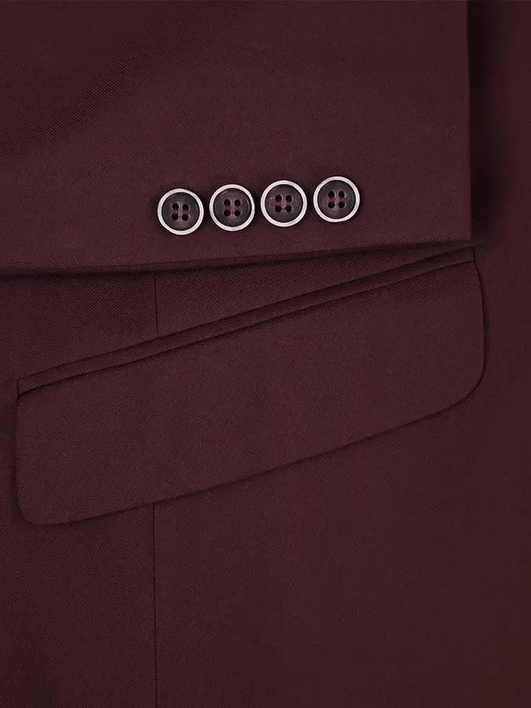 RENOIR | Slim Fit Suit | Burgundy 201-8SL