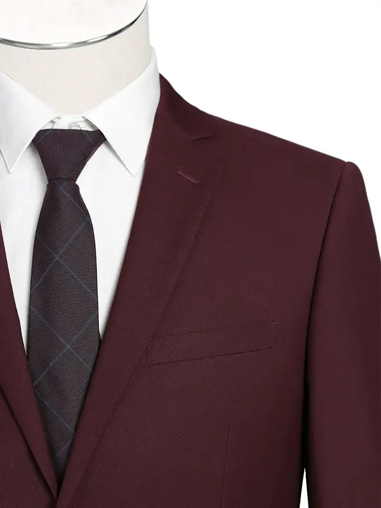 RENOIR | Slim Fit Suit | Burgundy 201-8SL