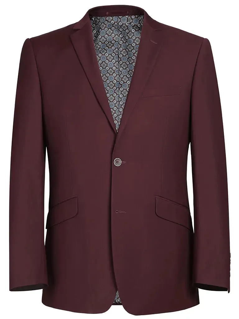 RENOIR | Slim Fit Suit | Burgundy 201-8SL