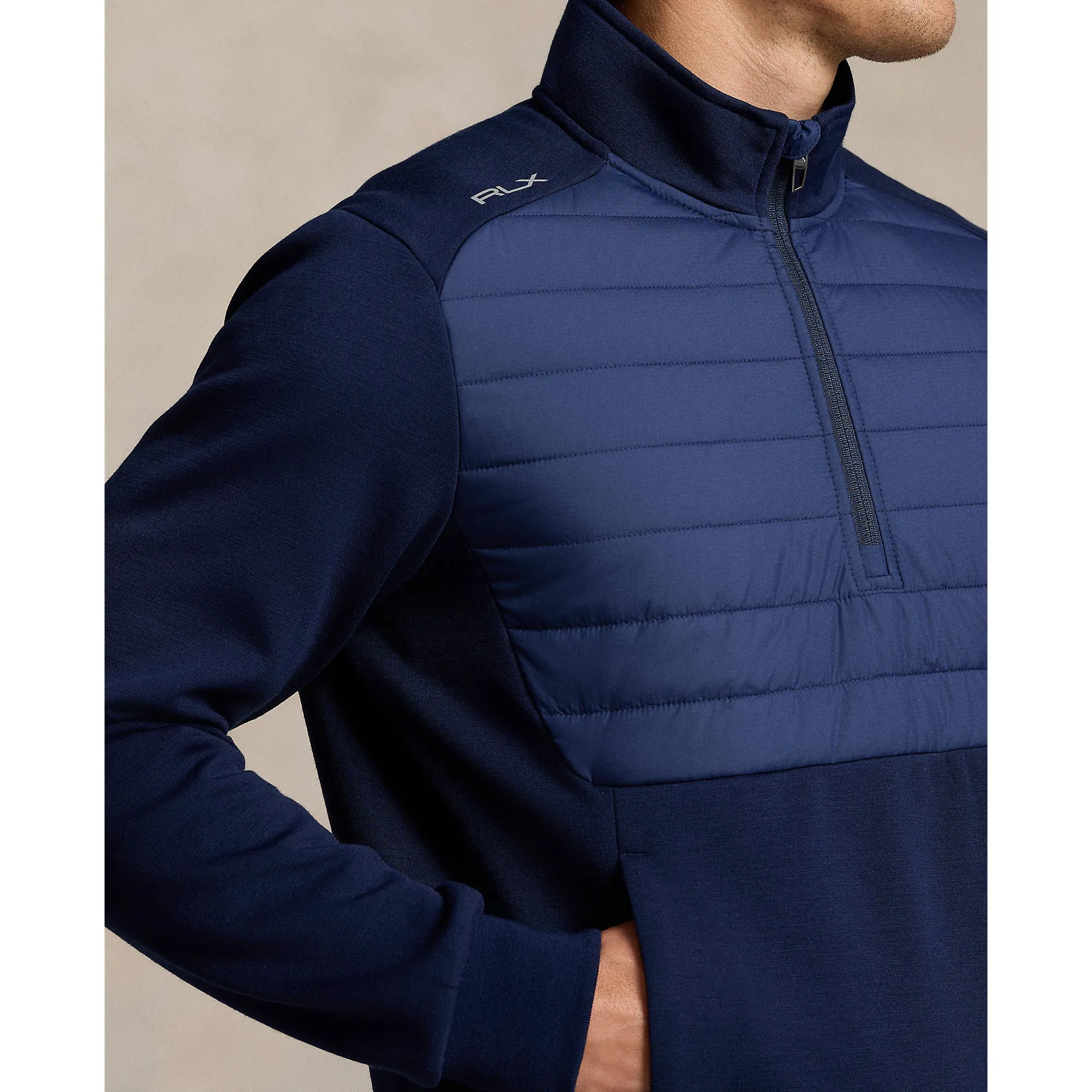 RLX Ralph Lauren Hybrid Half-Zip Golf Pullover - Refined Navy