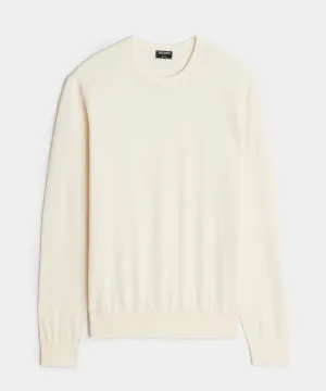 Silk-Cashmere Crewneck Sweater