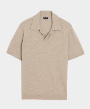 Silk-Cashmere Sweater Polo