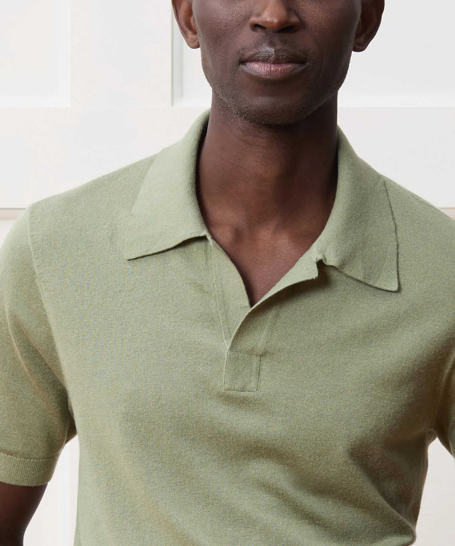 Silk-Cashmere Sweater Polo